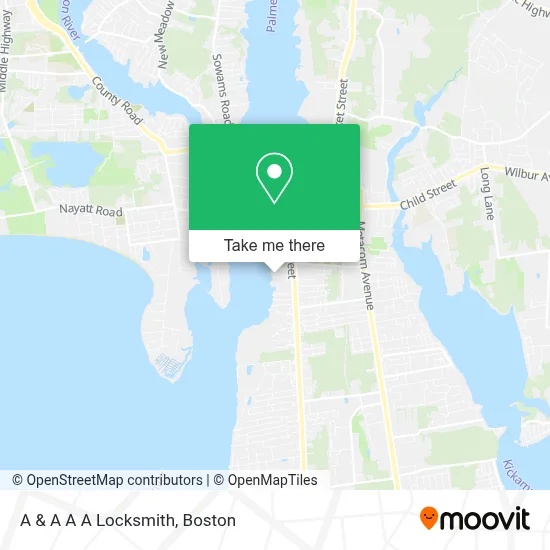 A & A A A Locksmith map