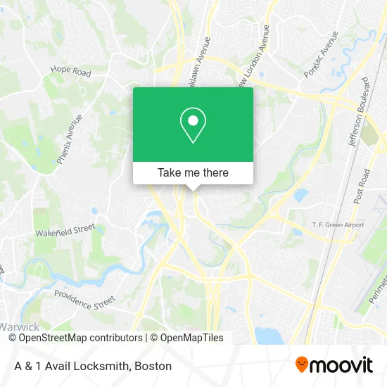 A & 1 Avail Locksmith map