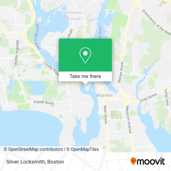 Silver Locksmith map