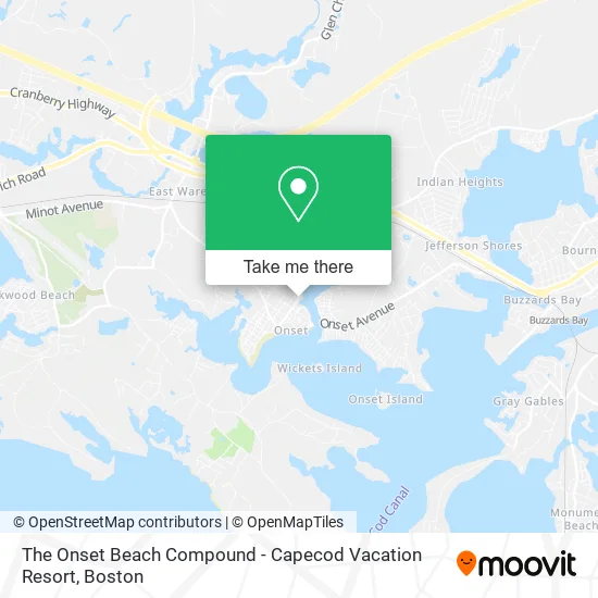 The Onset Beach Compound - Capecod Vacation Resort map