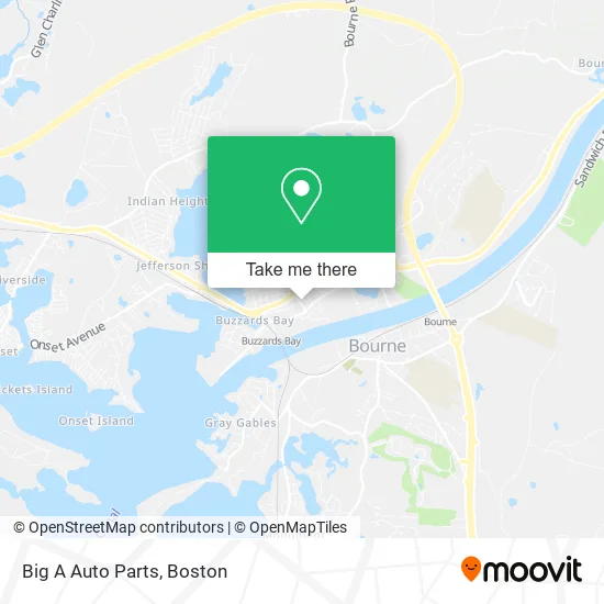 Big A Auto Parts map