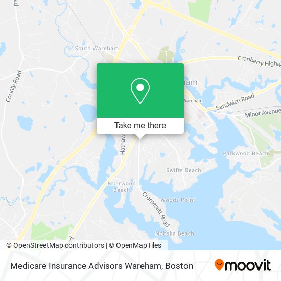 Mapa de Medicare Insurance Advisors Wareham