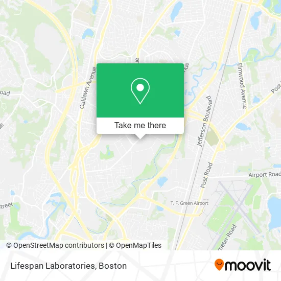 Mapa de Lifespan Laboratories