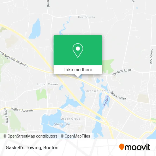 Gaskell's Towing map