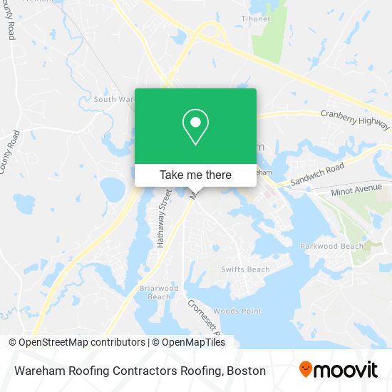 Wareham Roofing Contractors Roofing map
