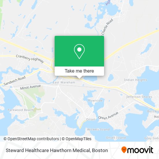 Steward Healthcare Hawthorn Medical map