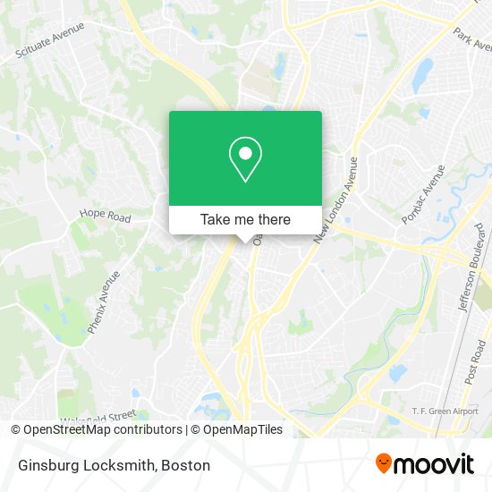 Mapa de Ginsburg Locksmith