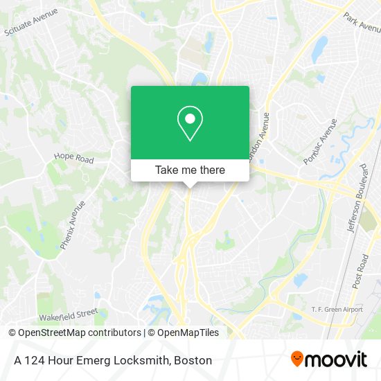 A 124 Hour Emerg Locksmith map