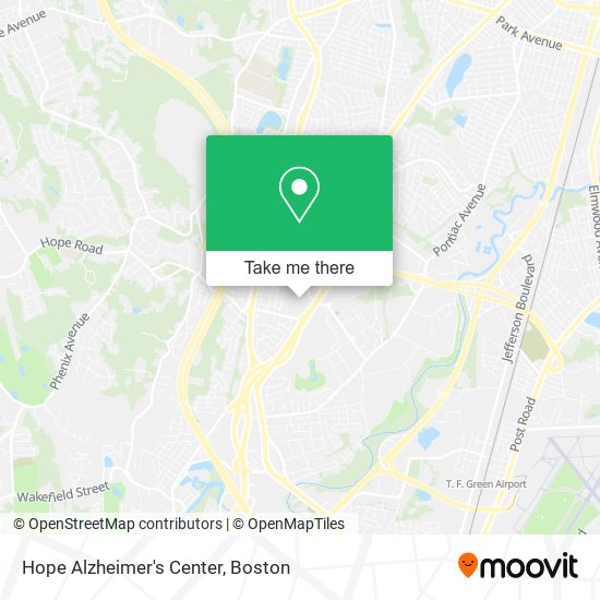 Hope Alzheimer's Center map