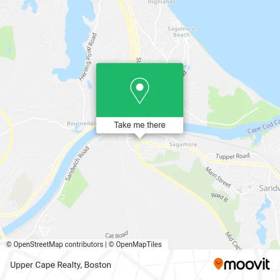 Upper Cape Realty map