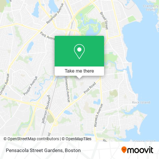 Mapa de Pensacola Street Gardens