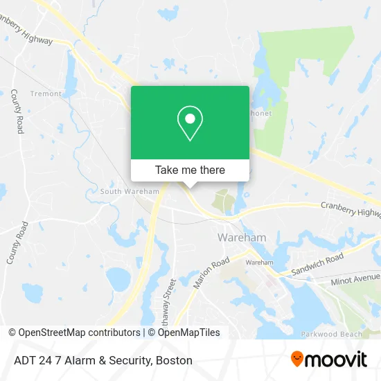 ADT 24 7 Alarm & Security map