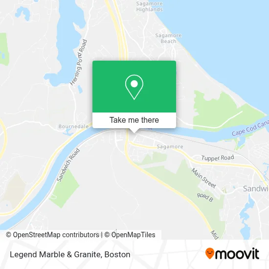 Legend Marble & Granite map