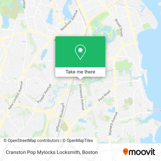 Cranston Pop Mylocks Locksmith map