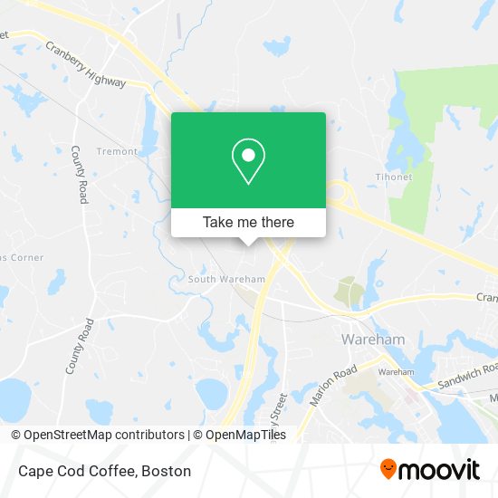 Cape Cod Coffee map