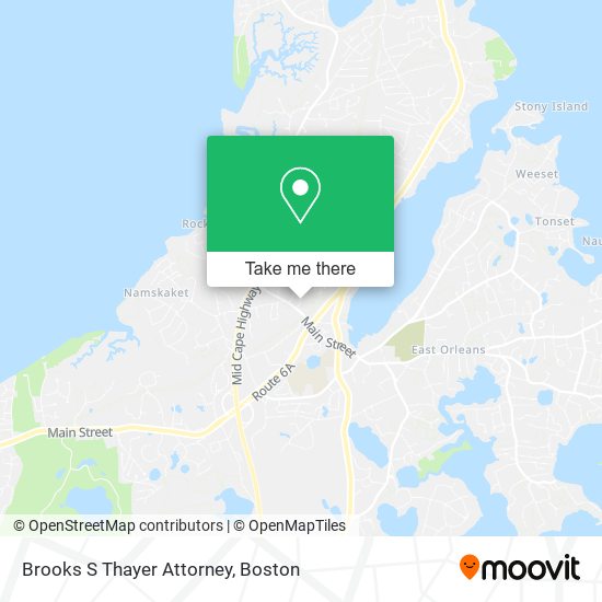 Brooks S Thayer Attorney map