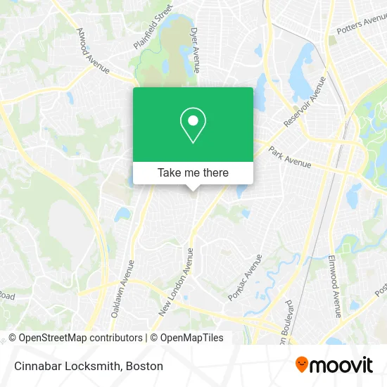 Cinnabar Locksmith map