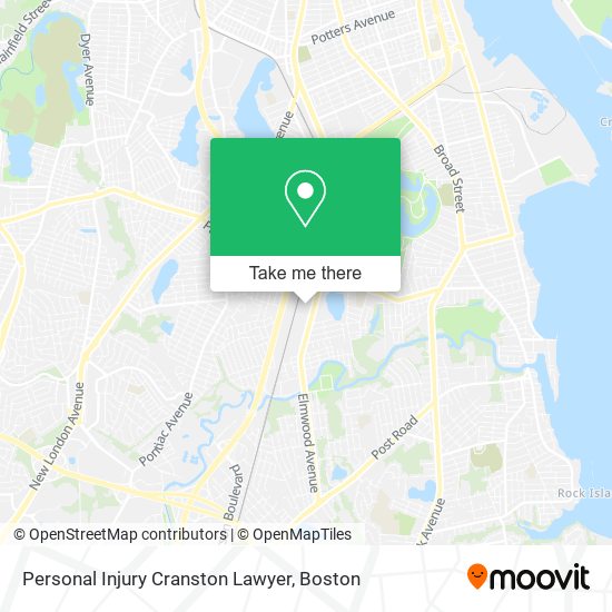 Personal Injury Cranston Lawyer map