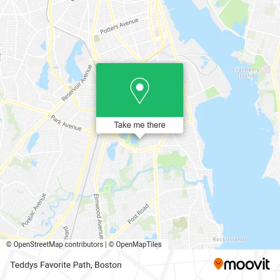 Teddys Favorite Path map