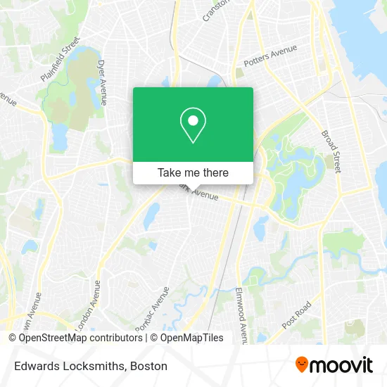 Edwards Locksmiths map