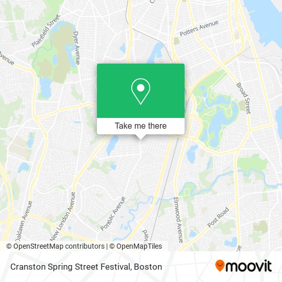 Mapa de Cranston Spring Street Festival