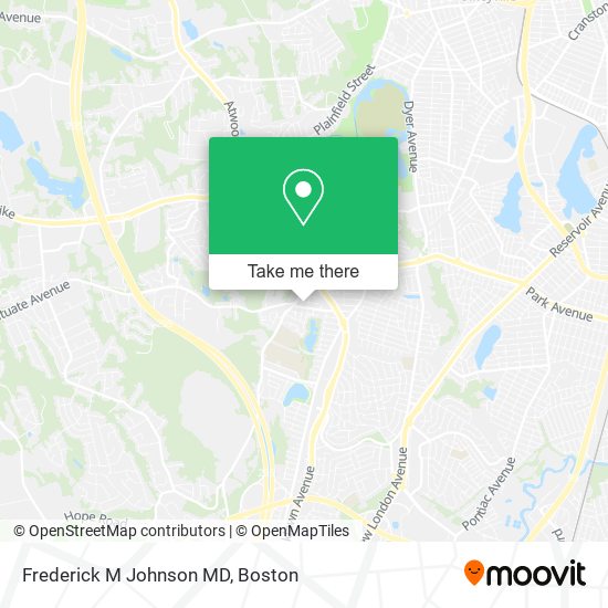 Frederick M Johnson MD map
