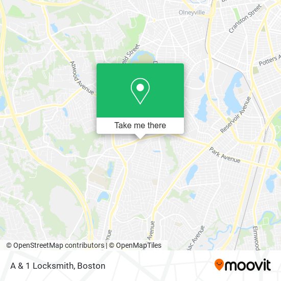 A & 1 Locksmith map