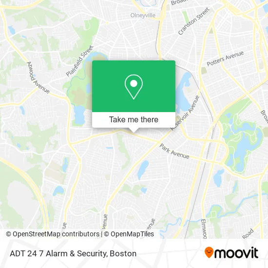 Mapa de ADT 24 7 Alarm & Security