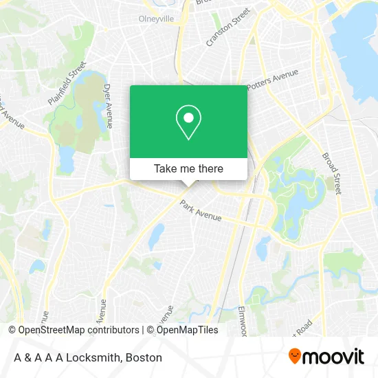 A & A A A Locksmith map