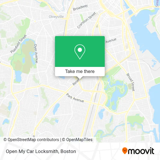 Open My Car Locksmith map