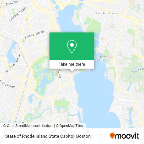 State of Rhode Island State Capitol map