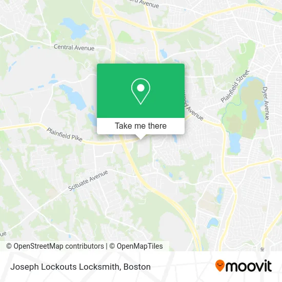 Joseph Lockouts Locksmith map