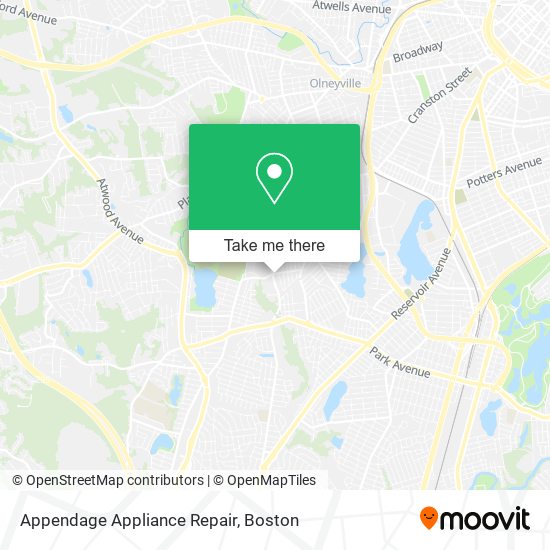 Mapa de Appendage Appliance Repair