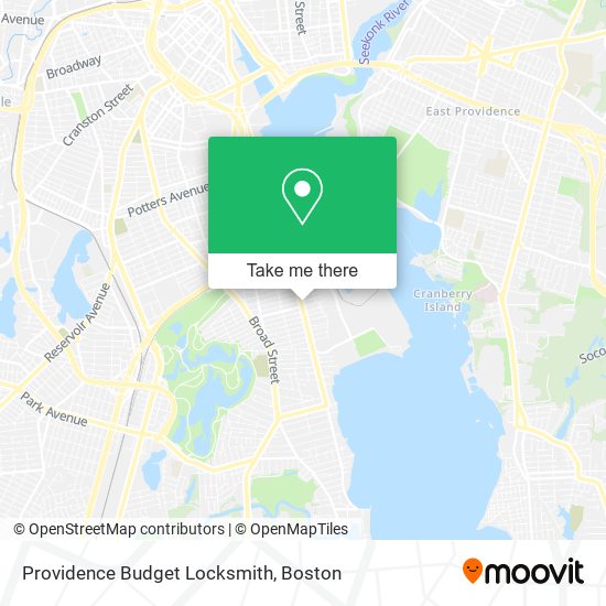 Providence Budget Locksmith map