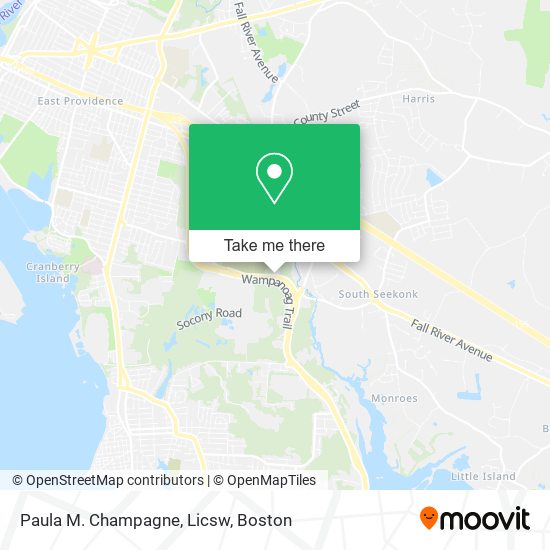 Mapa de Paula M. Champagne, Licsw