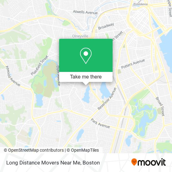 Long Distance Movers Near Me map
