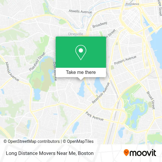 Long Distance Movers Near Me map