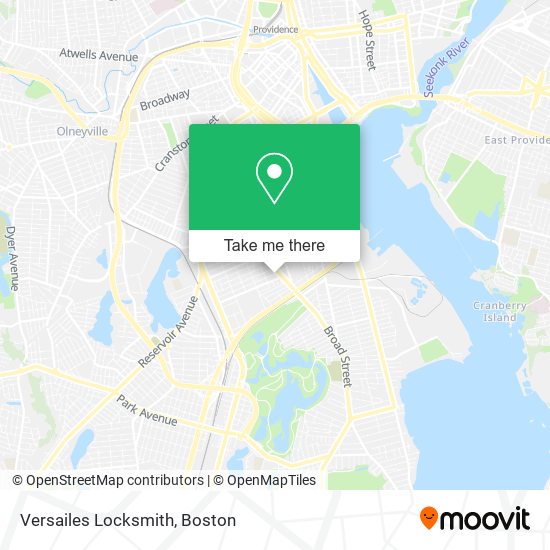 Versailes Locksmith map