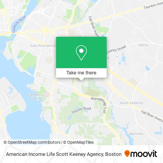 Mapa de American Income Life Scott Keeney Agency