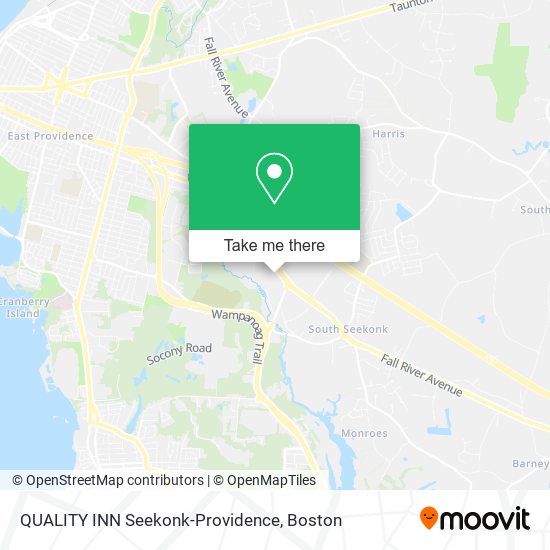 Mapa de QUALITY INN Seekonk-Providence