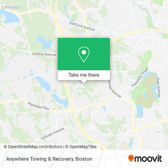 Anywhere Towing & Recovery map