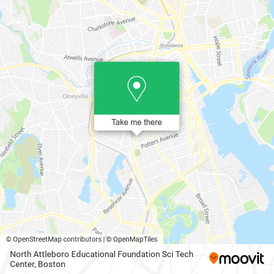 North Attleboro Educational Foundation Sci Tech Center map