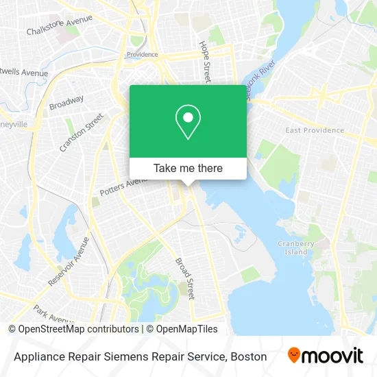 Appliance Repair Siemens Repair Service map