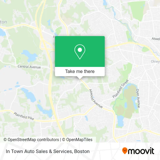 In Town Auto Sales & Services map