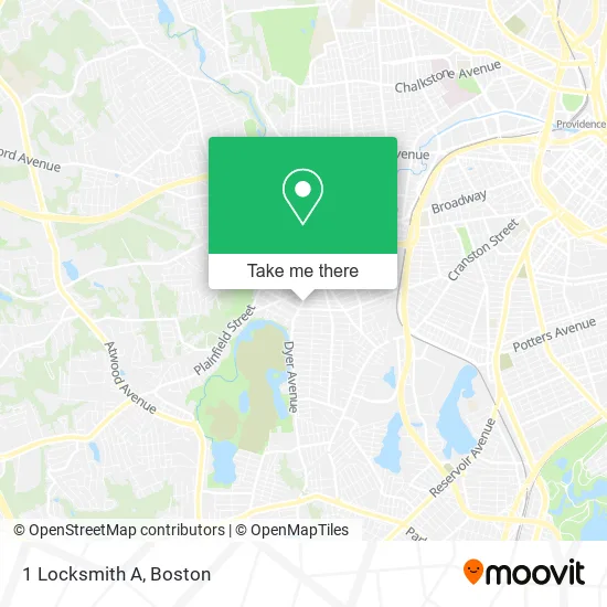 Mapa de 1 Locksmith A
