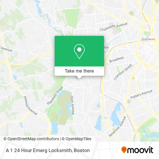 Mapa de A 1 24 Hour Emerg Locksmith