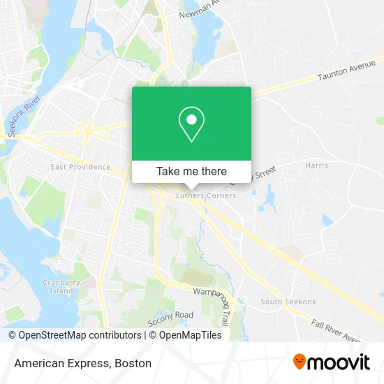 American Express map