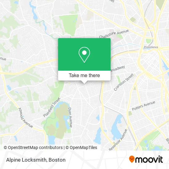 Mapa de Alpine Locksmith