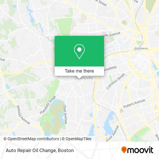 Auto Repair Oil Change map