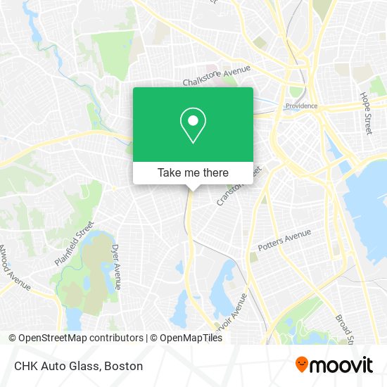 Mapa de CHK Auto Glass